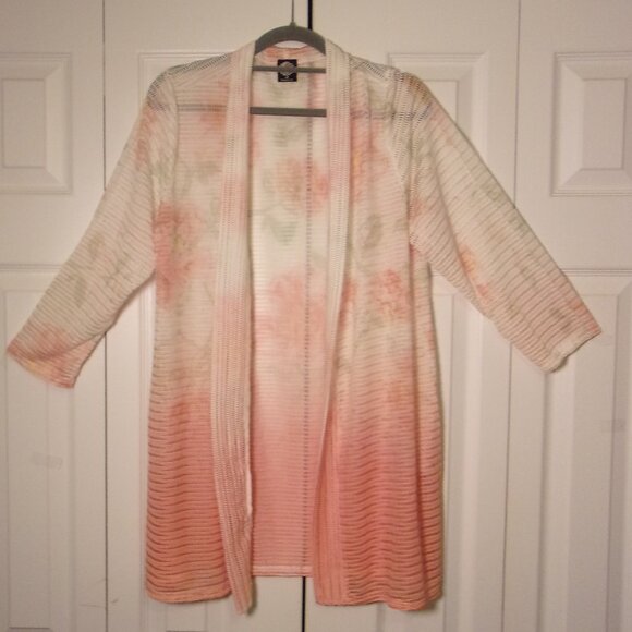 CAL STYLE Lightweight Summer Cardigan Size Medium - Picture 2 of 8